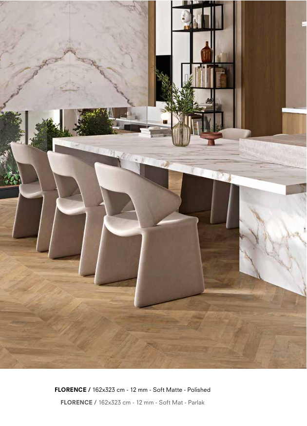 T-One serisinden FLORENCE yüzey tasarımı